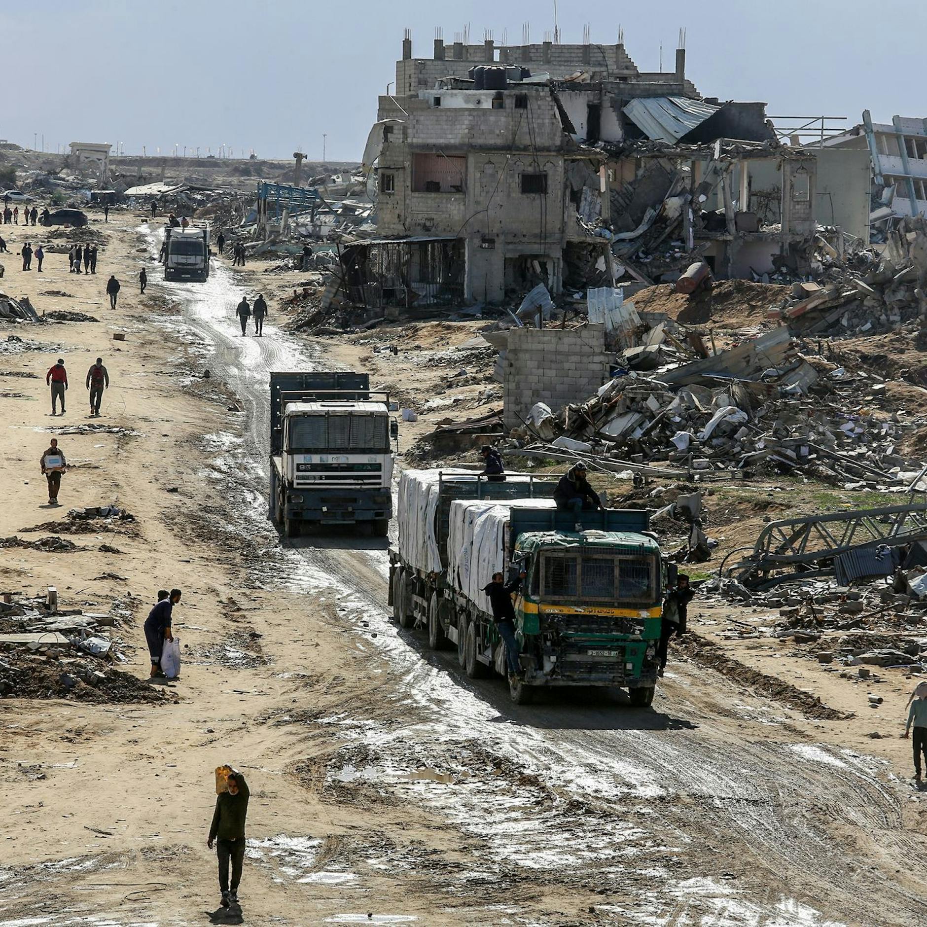 Image - Bericht: Israel schränkt wegen schleppender Übergabe toter Geiseln Hilfslieferungen ein