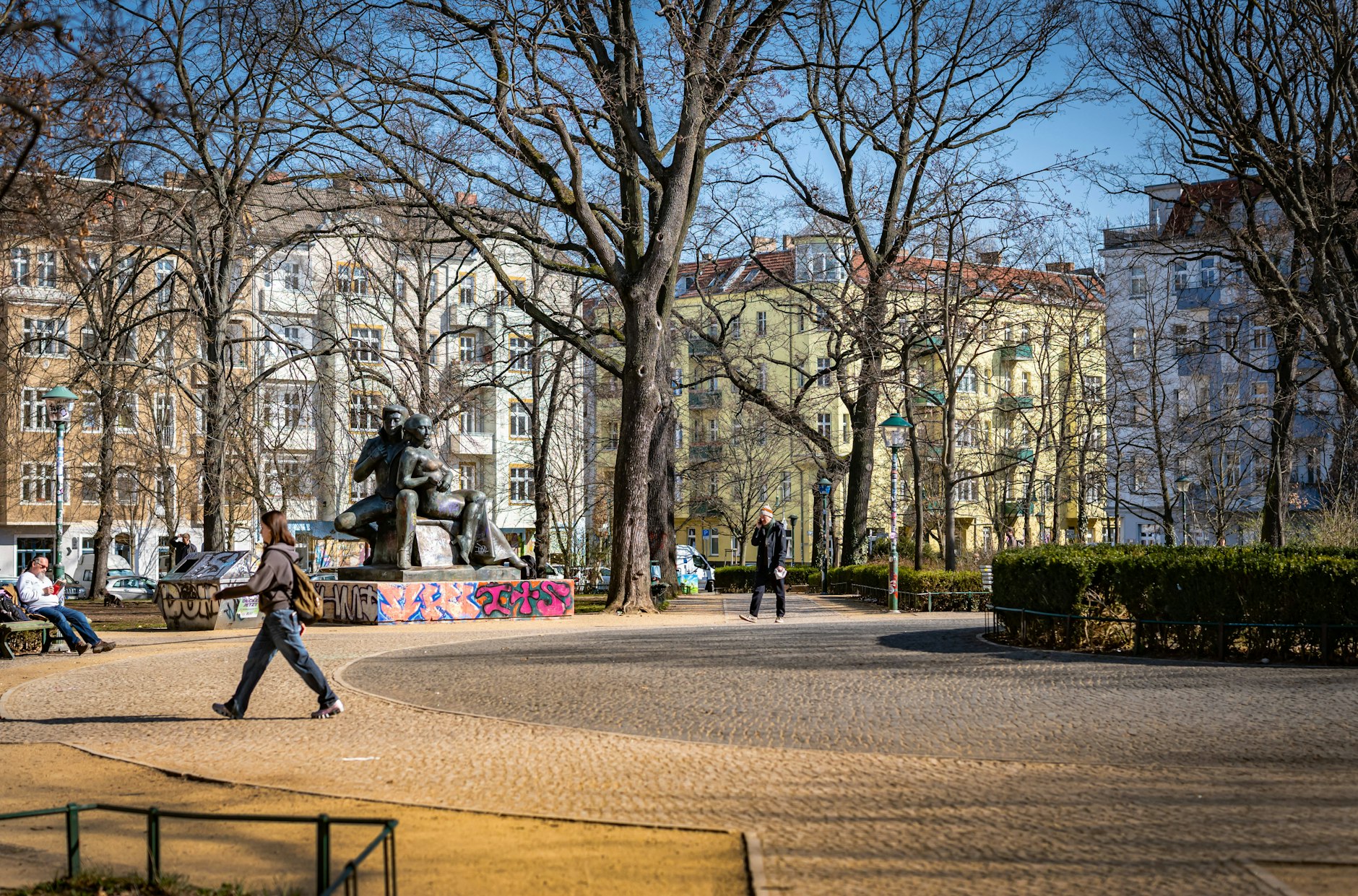 Auf dem Arnimplatz hat sich eine Obdachlosen- und Drogenszene etabliert.