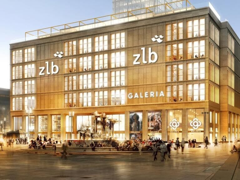 So könnte die Kaufhaus-Bibliothek am Alexanderplatz einmal aussehen.