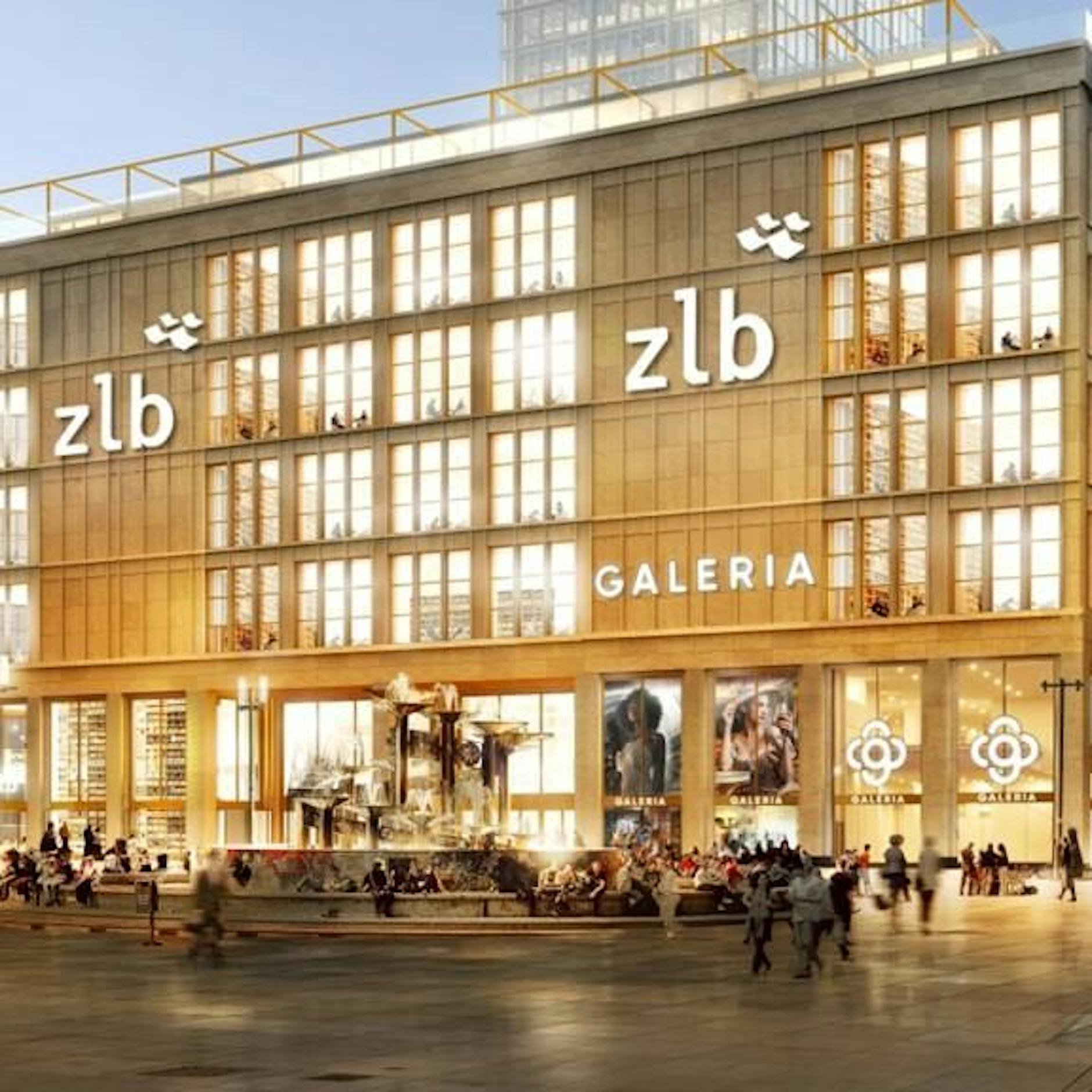 Galeria am Alexanderplatz: So sieht es aus, wenn die ZLB einzieht