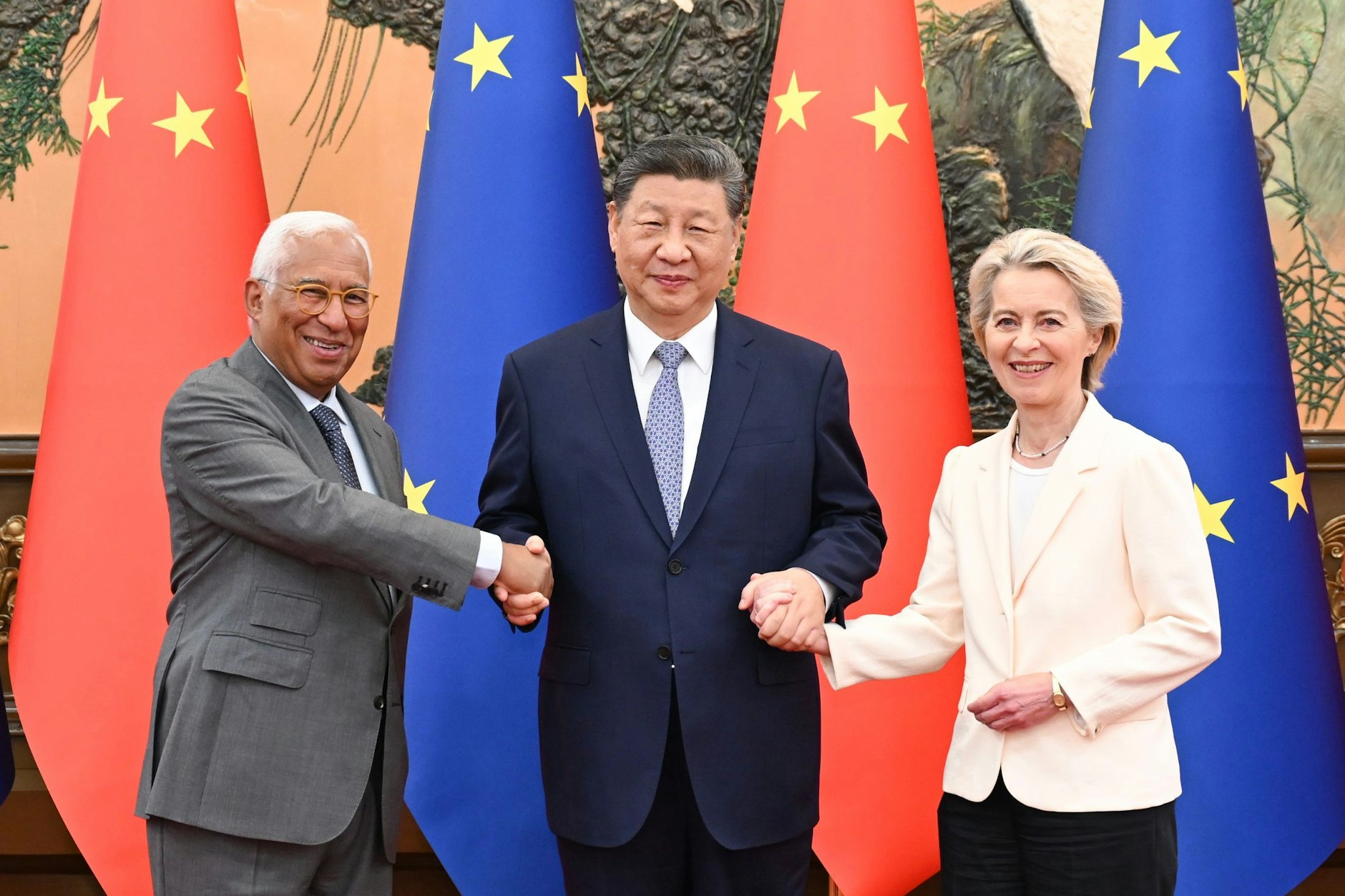 Den neuen EU-Plan hat Chinas Machthaber Xi Jinping bei seinem Treffen mit Ursula von der Leyen und EU-Ratschef Antonio Costa im Juli wohl noch nicht gekannt.