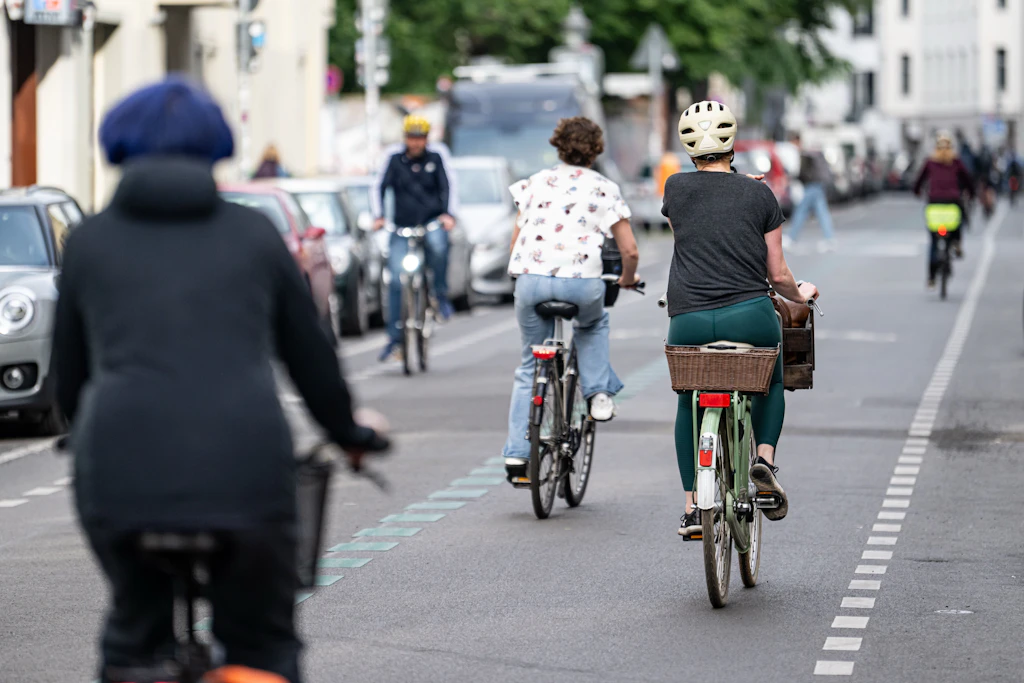 Die neue Fahrradstraße im Bötzowviertel wird eine vier Meter breite Fahrbahn für Räder haben.