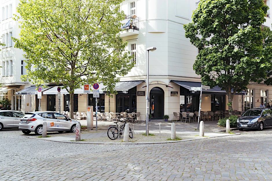 Die Kreuzung Hufelandstraße und Bötzowstraße in Pankow: Hier entsteht bald eine Fahrradstraße.