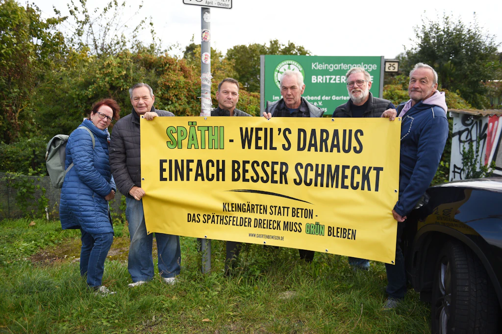 Hunderte Kleingärten sind gefährdet: in der Kleingartenanlage Britzer Allee im Späthsfelder Dreieck.