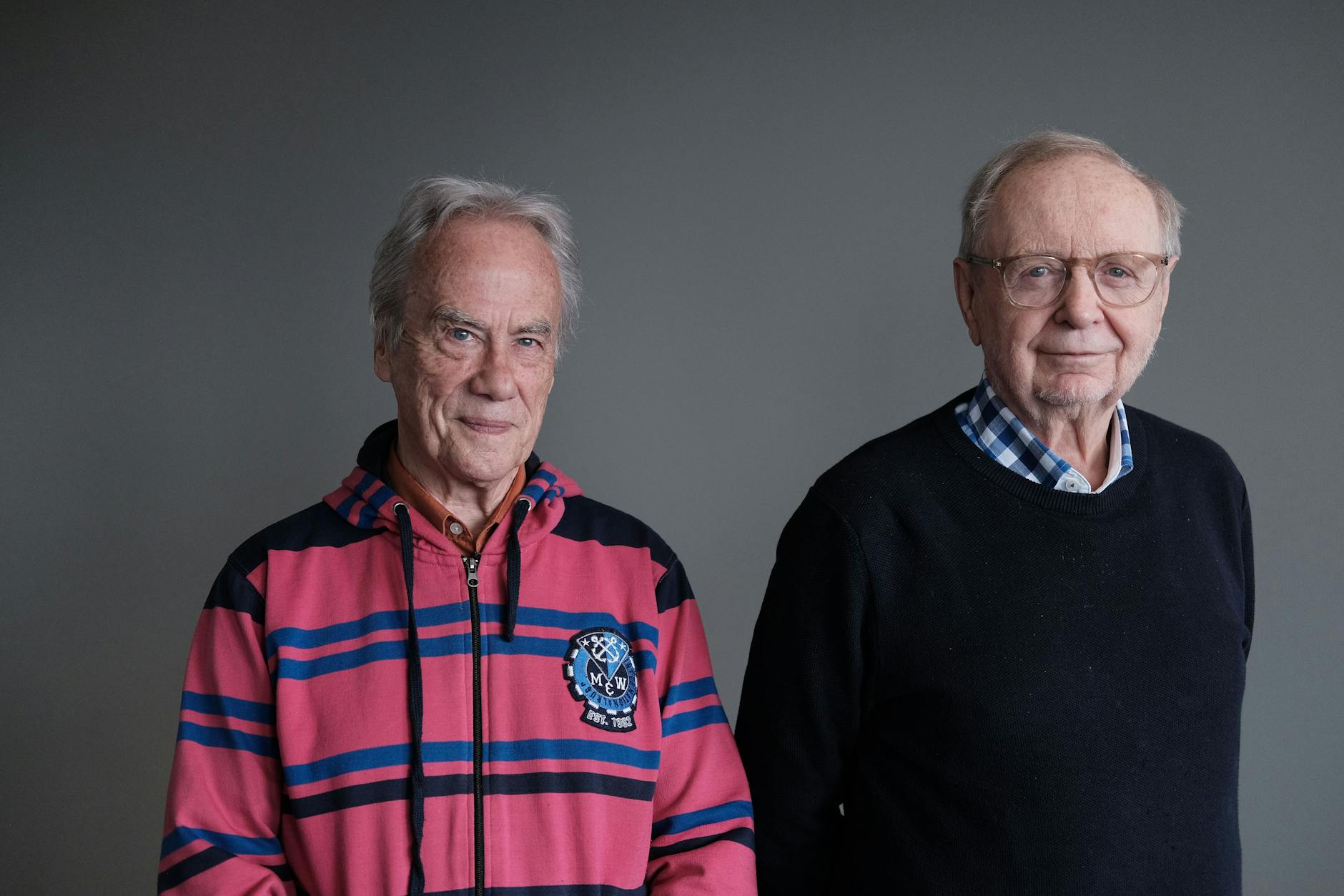 Reiner Braun (l.) und Michael Müller in den Redaktionsräumen der Berliner Zeitung