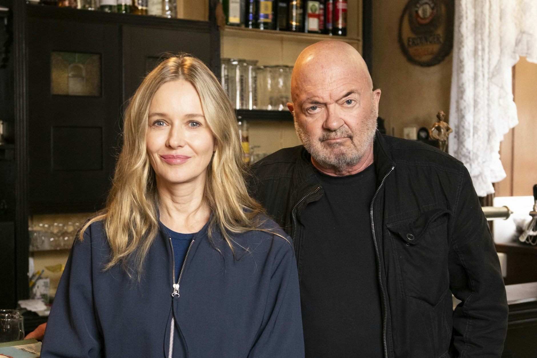 Florian Martens und seine Serienpartnerin Stefanie Stappenbeck beim Interviewtermin im Metzer Eck