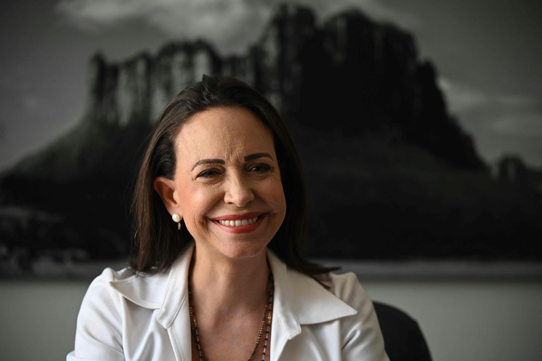 Die venezolanische Oppositionspolitikerin María Corina Machado