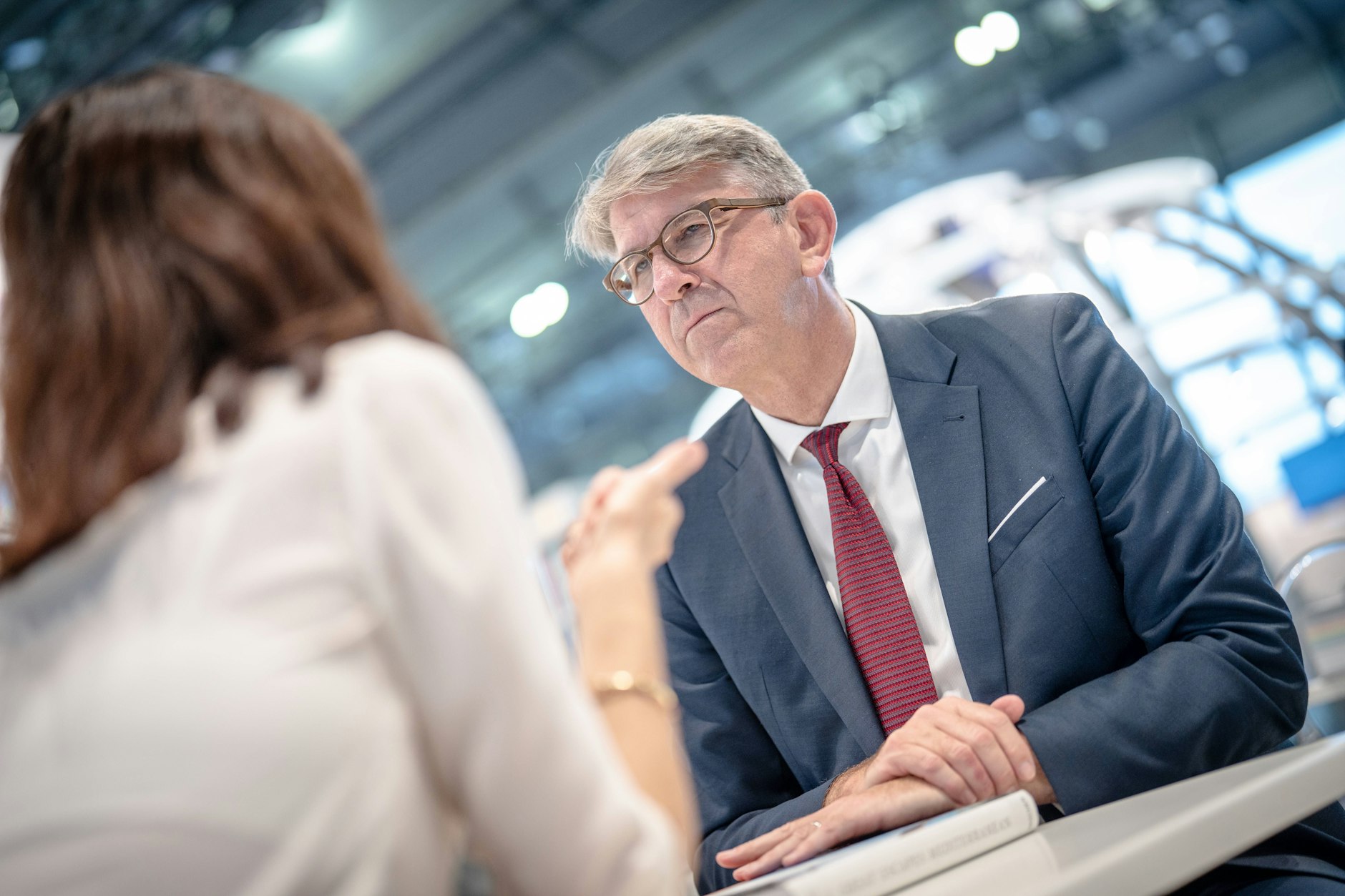 Kulturstaatsminister Wolfram Weimer auf der Frankfurter Buchmesse