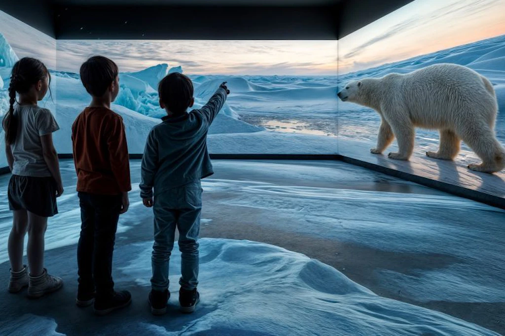 „Mit der <strong>POLAR EXPERIENCE&nbsp;</strong>wollen wir Menschen jeden Alters erreichen und Begeisterung für Wissenschaft, Natur und unseren Planeten wecken“, sagt Nicole Srock-Stanley, Erfinderin des Ausstellungskonzepts und Gründerin der Climate Education und Climate Xtremes GmbH