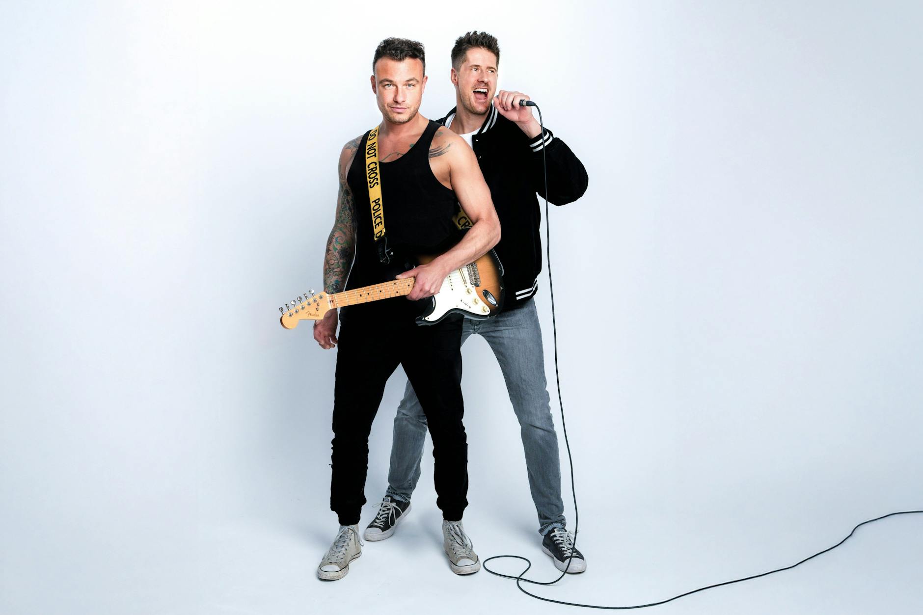 Dag-Alexis Kopplin und Vincent Stein (v.l.) von der Spandauer Band SDP