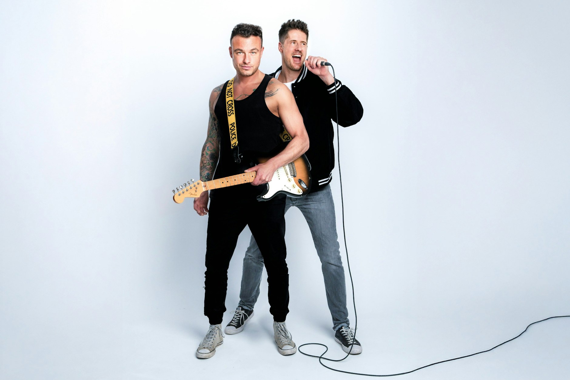 Dag-Alexis Kopplin und Vincent Stein (v.l.) von der Spandauer Band SDP