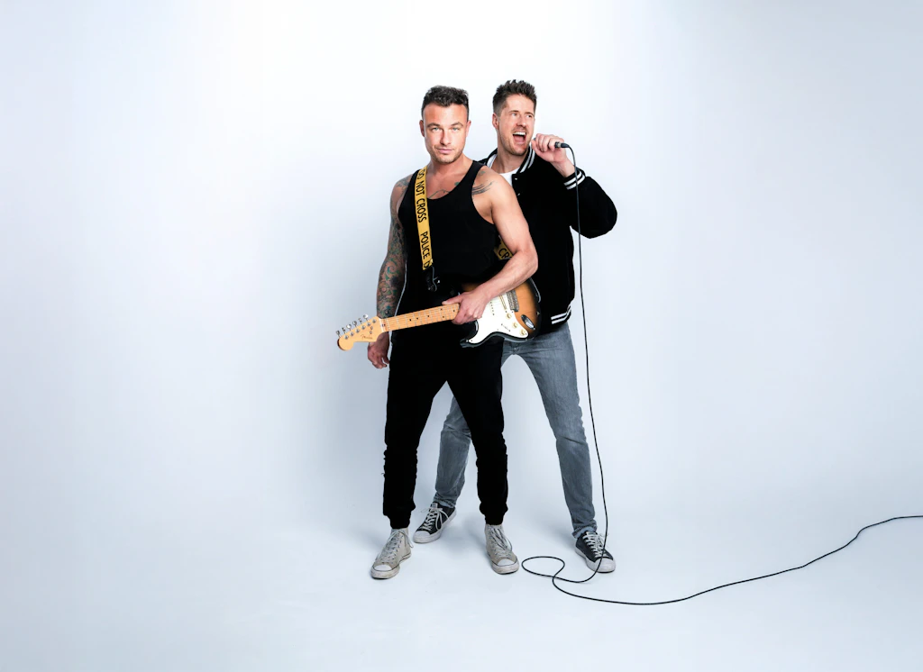 Dag-Alexis Kopplin und Vincent Stein (v.l.) von der Spandauer Band SDP