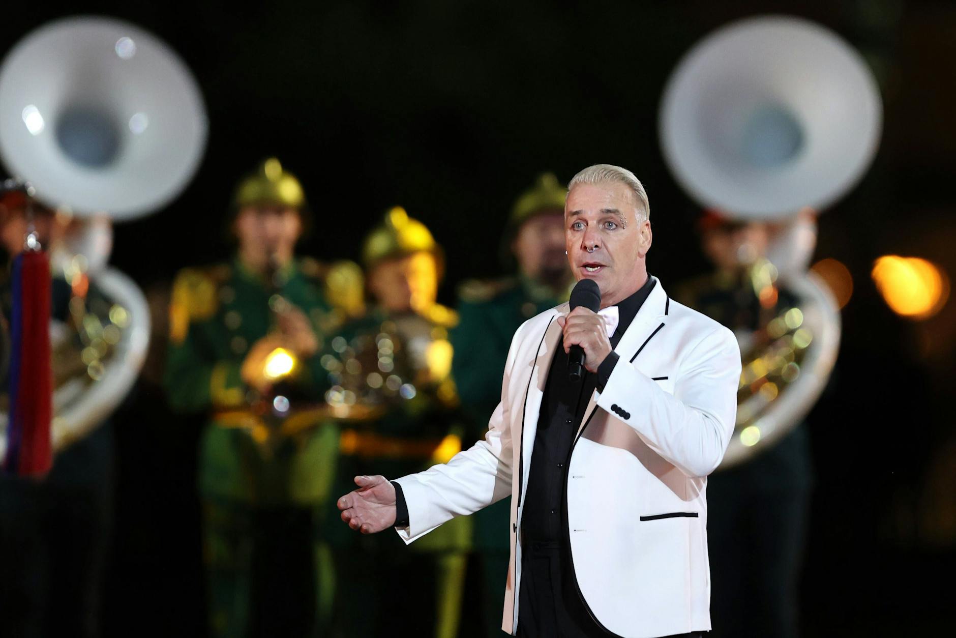 Till Lindemann 2021 auf dem Roten Platz in Moskau.