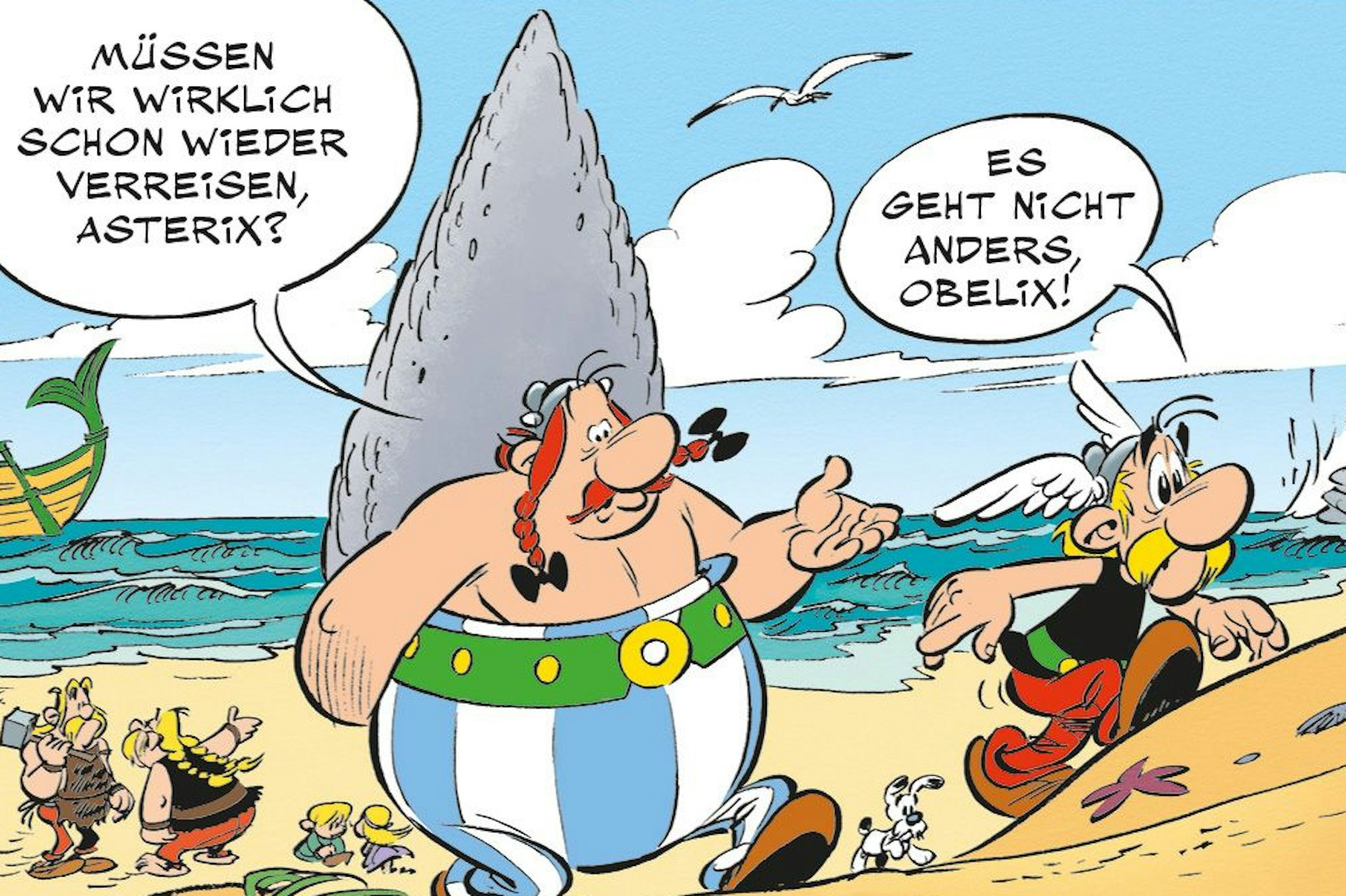 Diesmal zieht es Asterix und Obelix nach Lusitanien, das heutige Portugal.