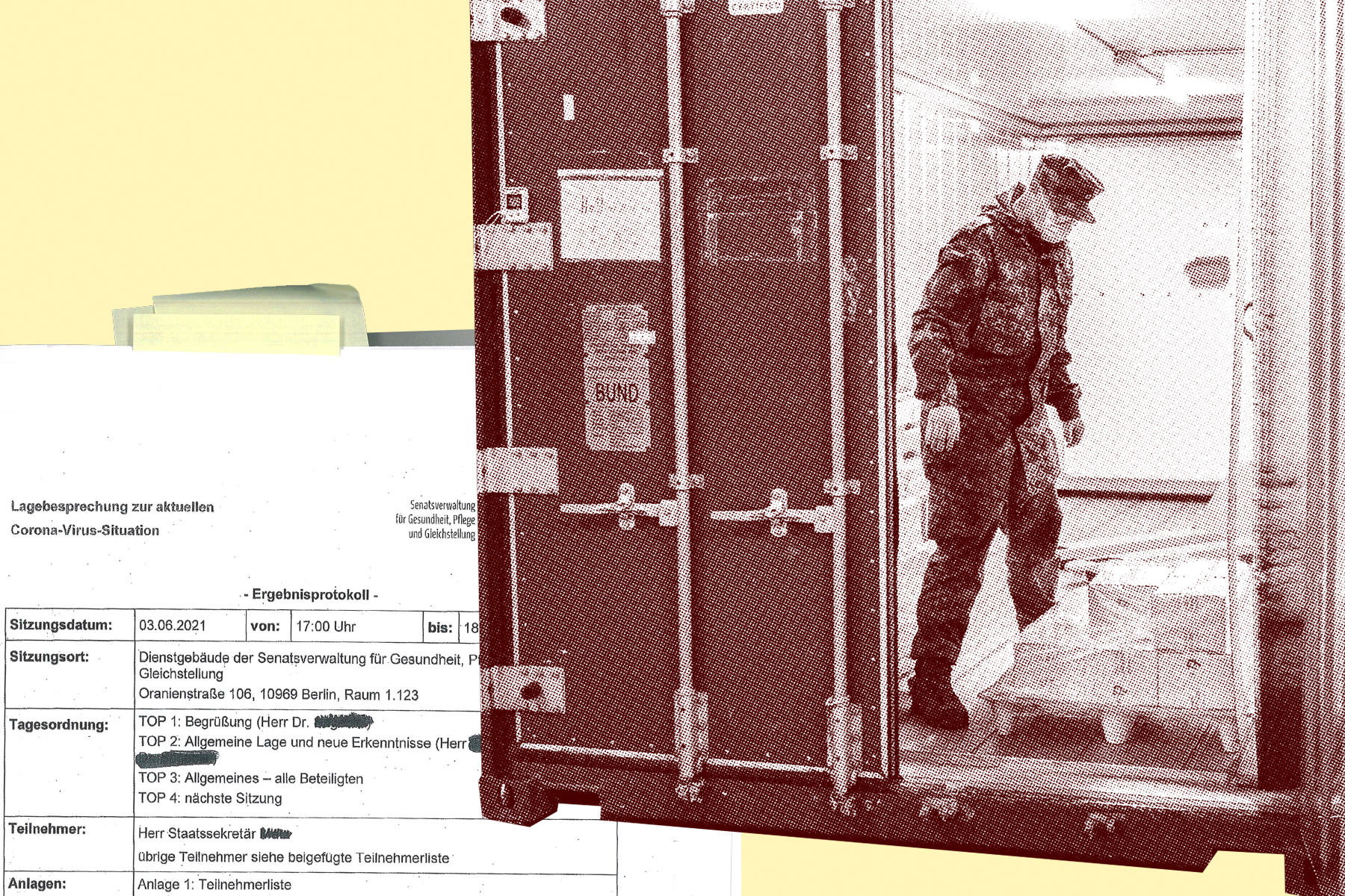 Pandemie in Berlin: Soldaten, die „Aussteigerkarten“ scannten