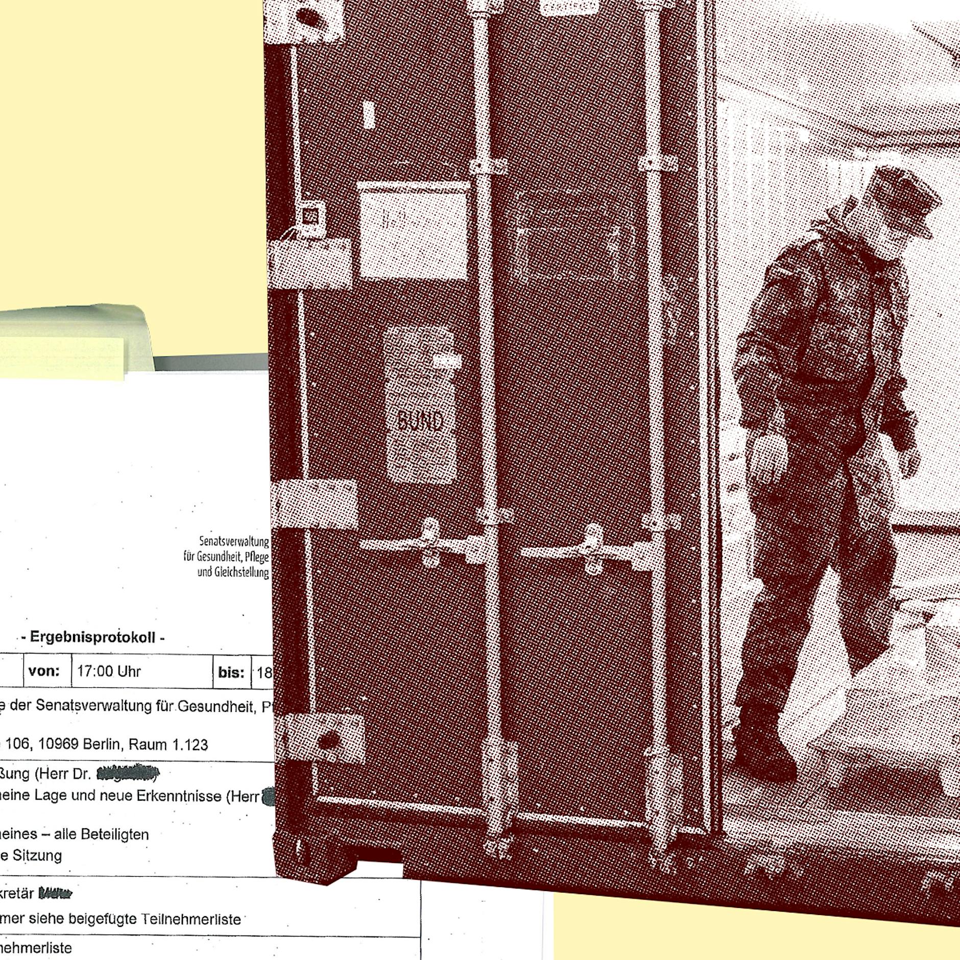 Pandemie in Berlin: Soldaten, die „Aussteigerkarten“ scannten