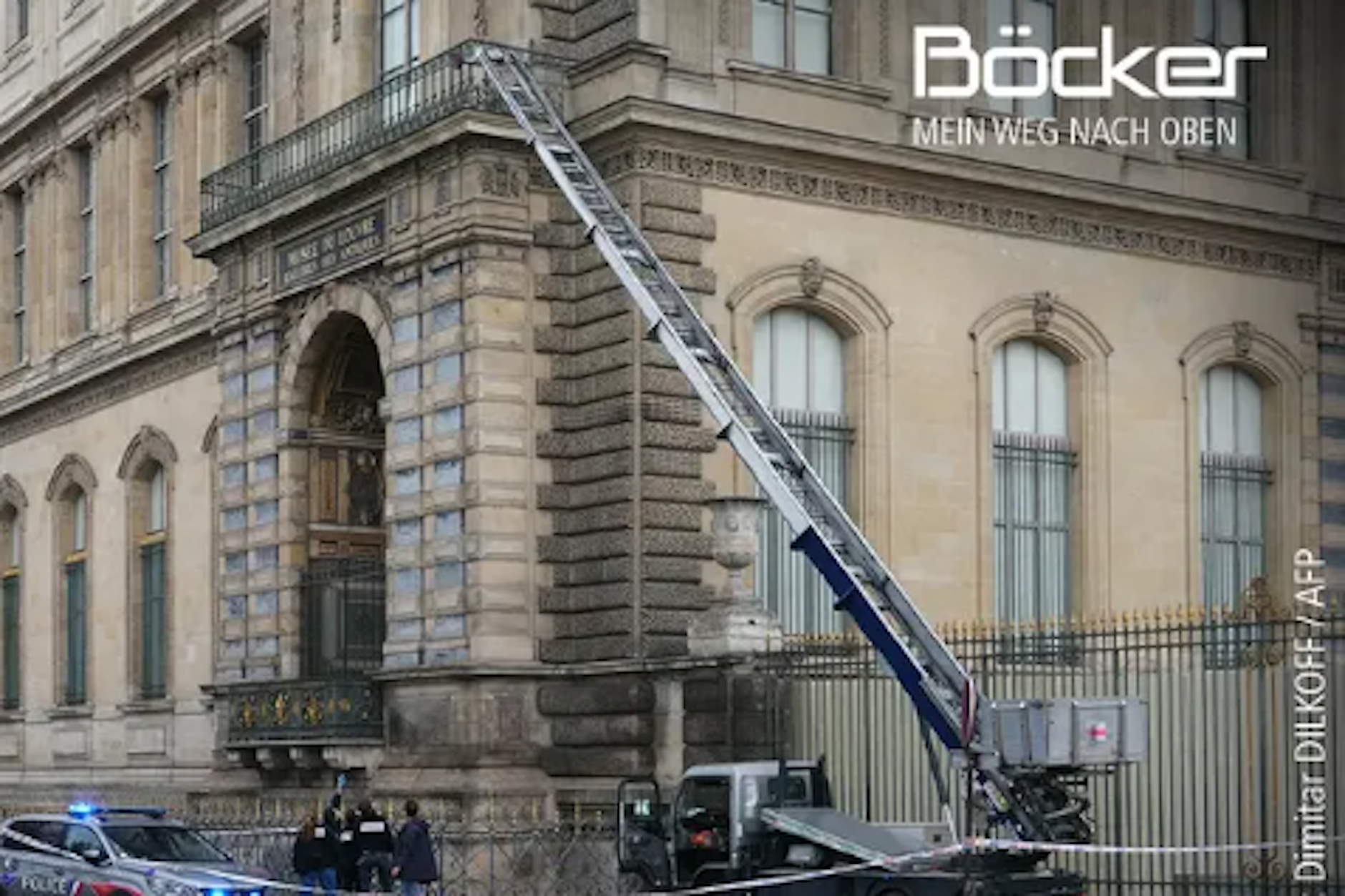 Firma macht mit dem Louvre-Einbruch Werbung