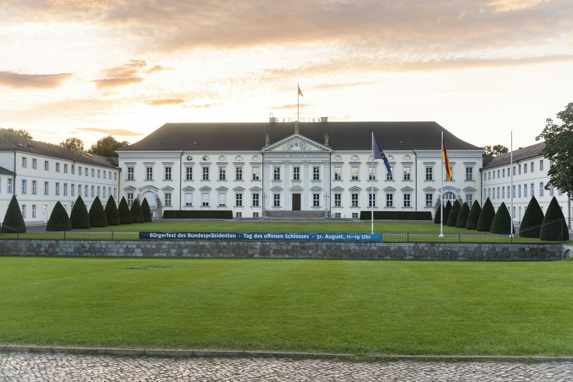 Schloss Bellevue ist der Amtssitz des Bundespräsidenten und wird im kommenden Jahr renoviert.