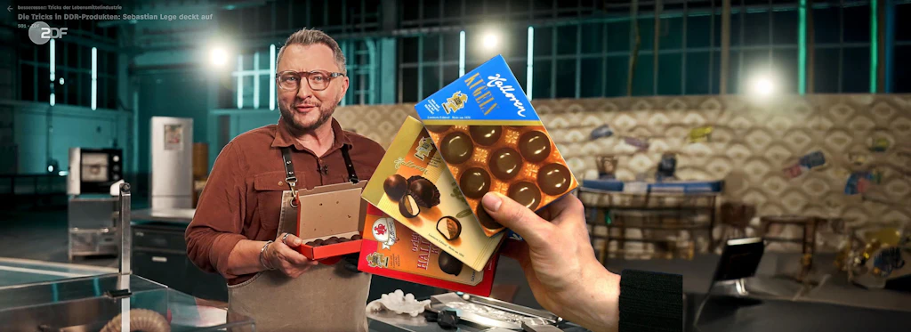 DDR-Produkte zerlegt: Halloren knöpft sich ZDF-Koch Sebastian Lege vor!