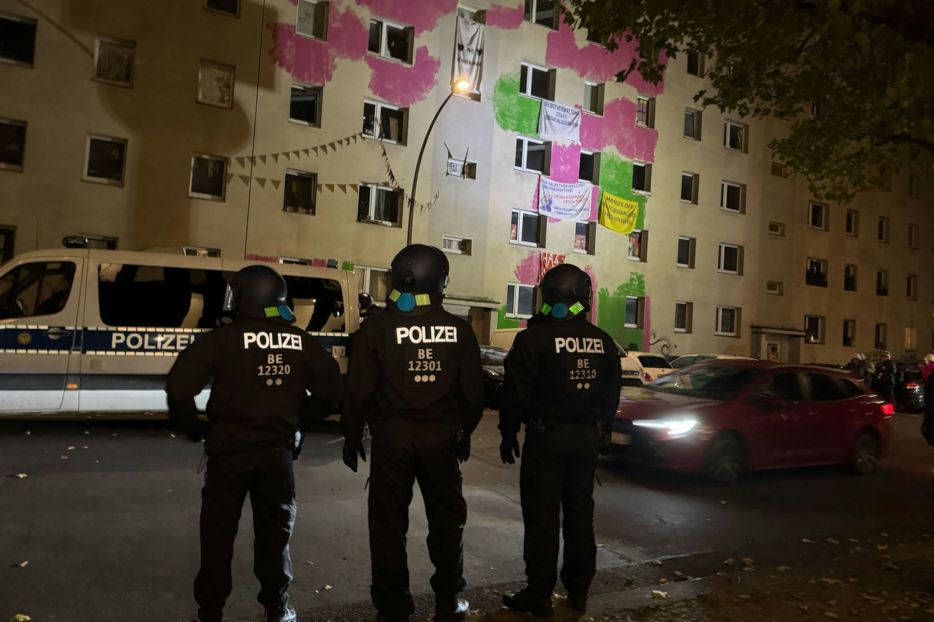Vergangene Woche wurden mehrere Wohnungen in der Habersaathstraße geräumt.