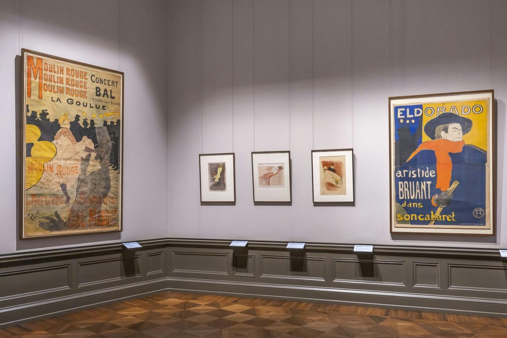 Werke von Henri de Toulouse-Lautrec in der Ausstellung „The Scharf Collection“