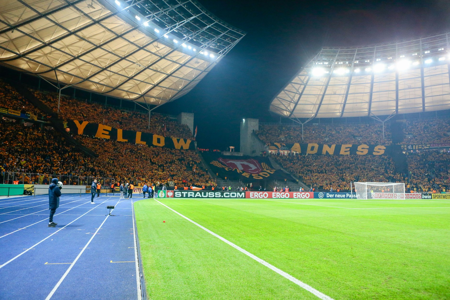 Fans von Dynamo Dresden beim Pokal-Spiel 2019 in Berlin.