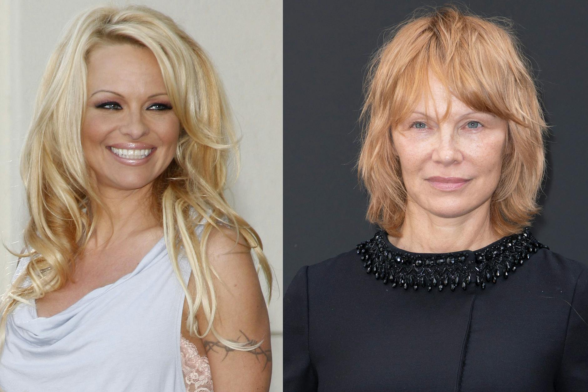 Pamela Anderson ging als frivole Bademeisterin mit Smokey Eyes in die Geschichte ein. In ihren Fünfzigern erfand sie sich stilistisch noch einmal neu.