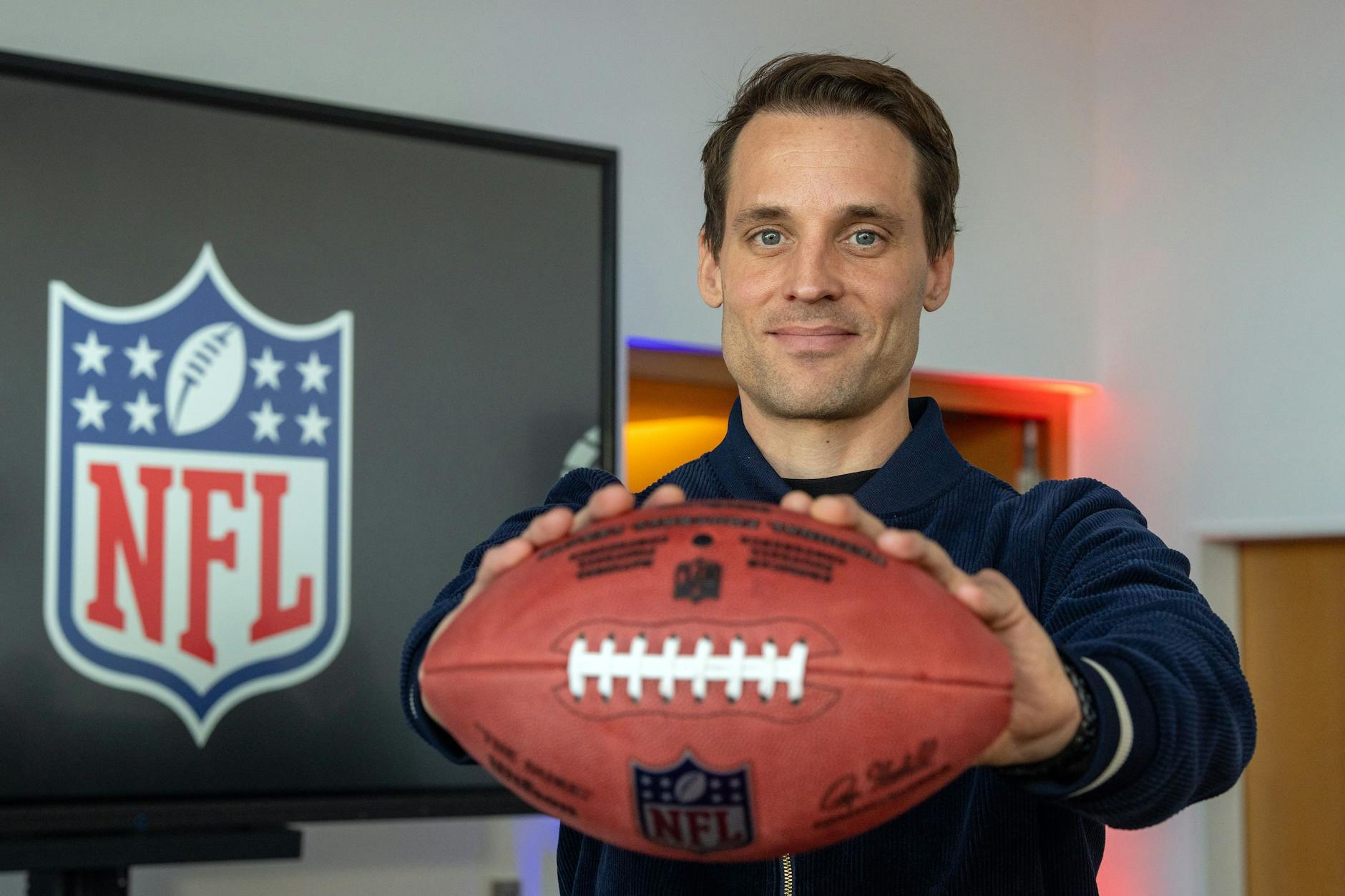 Alexander Steinforth, Geschäftsführer der amerikanischen Profi-Football-Liga NFL in Deutschland, am Mittwoch in Berlin
