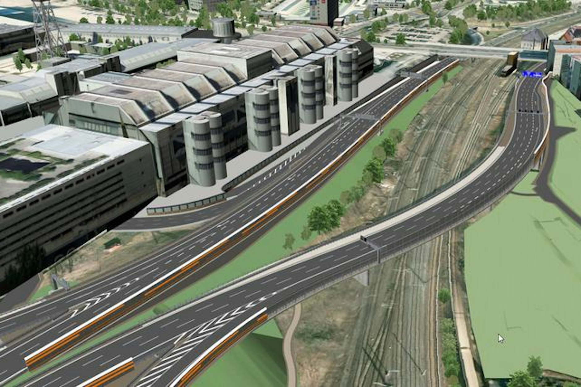 Ringbahnbrücke: So soll's am Dreieck Funkturm dann mal aussehen.