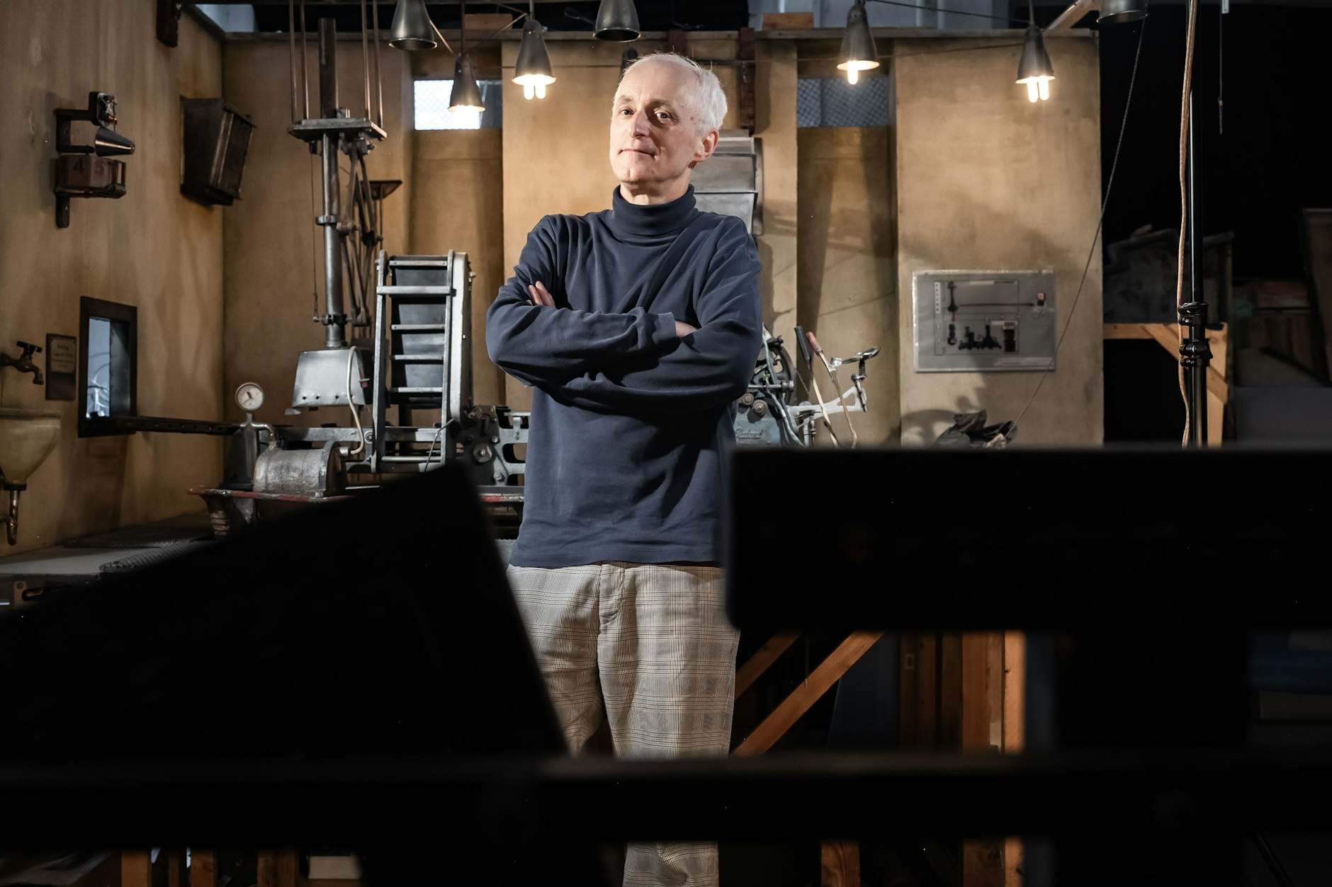 Heinrich Sabl in seinem Studio: „Die Geschwindigkeit draußen darf hier gar nicht sein.“