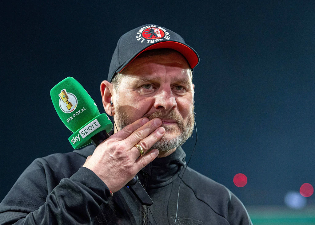 Pokal-Derby gegen Hertha? Union-Coach Baumgart beißt sich auf die Zunge