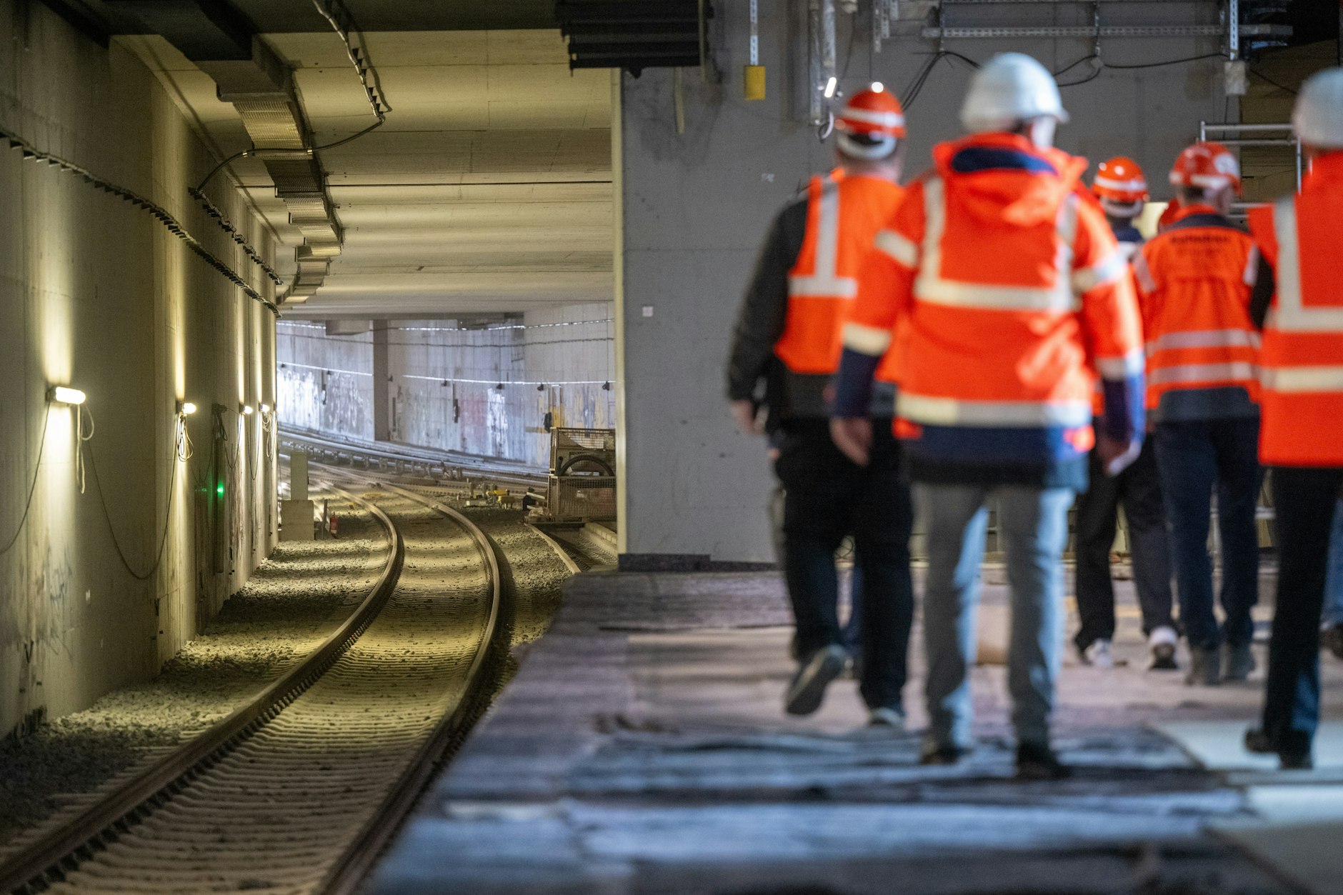 Hier sieht man einen Tunnel der neuen Linie S15 am Hauptbahnhof