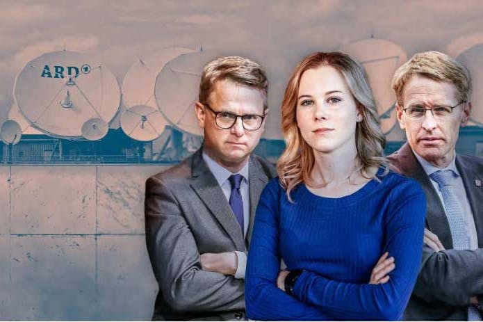 „Zapp“-Titelbild zur Sendung: „Zu grün, zu links, zu einseitig? Was am ÖRR-Vorwurf dran ist“.