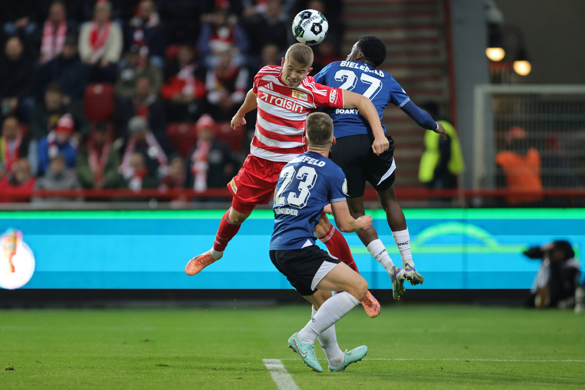 Stürmer Dmytro Bogdanov überzeugte bei seinem Debüt für den 1. FC Union im Pokal-Krimi gegen Arminia Bielefeld.