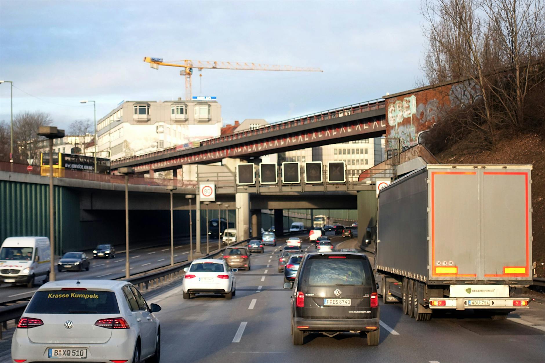 Na toll! Die Bauarbeiten auf der A100 verzögern sich