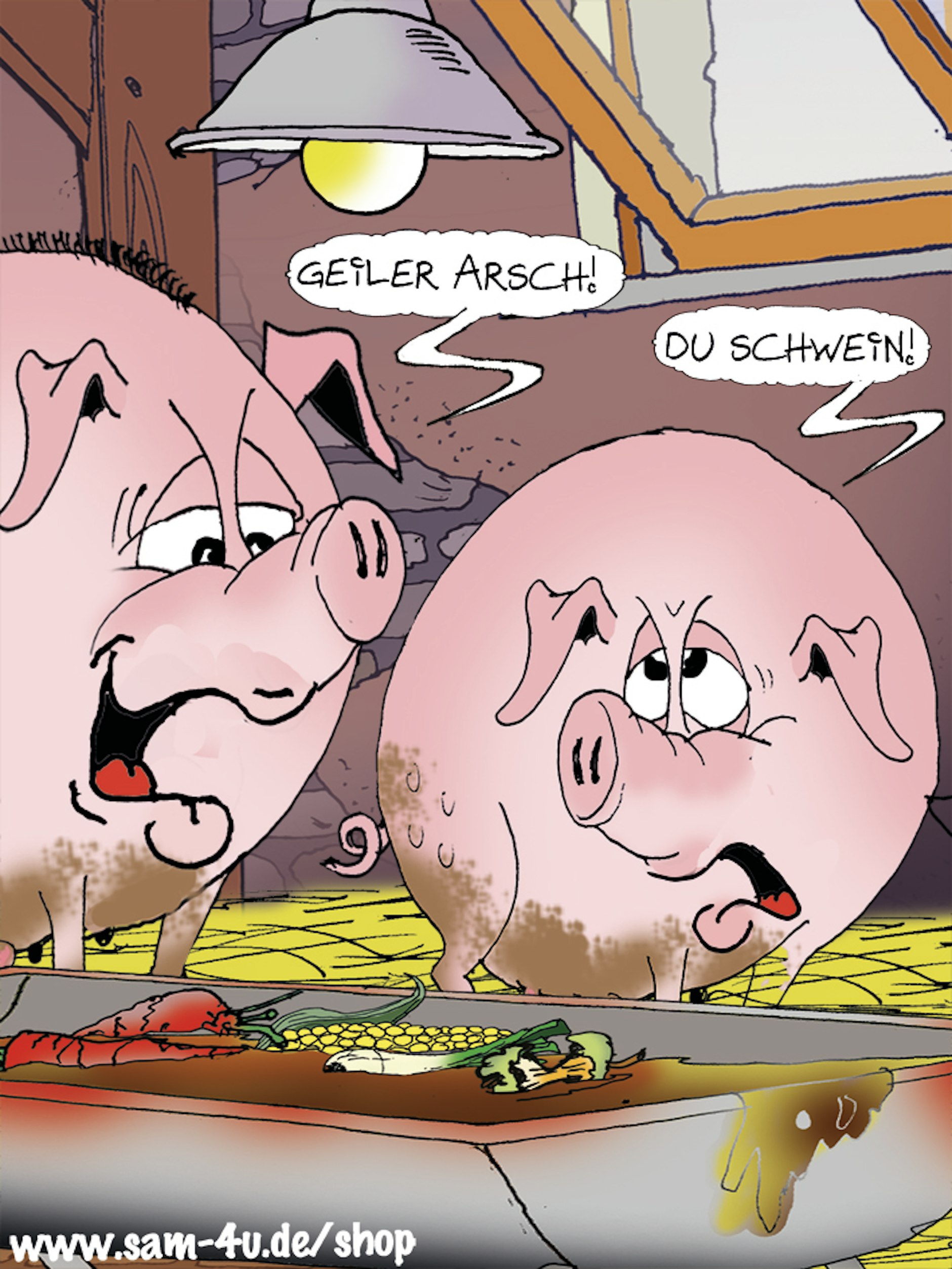 Unser Cartoon des Tages kommt auch heute von unserem Zeichner Sam Paff aus Berlin.