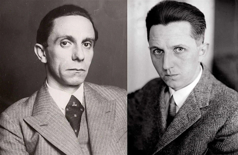 Debattierten 1930 im Funkhaus am Potsdamer Platz: Joseph Goebbels (1897–1945, l.) und Erwin Piscator (1893–1966)