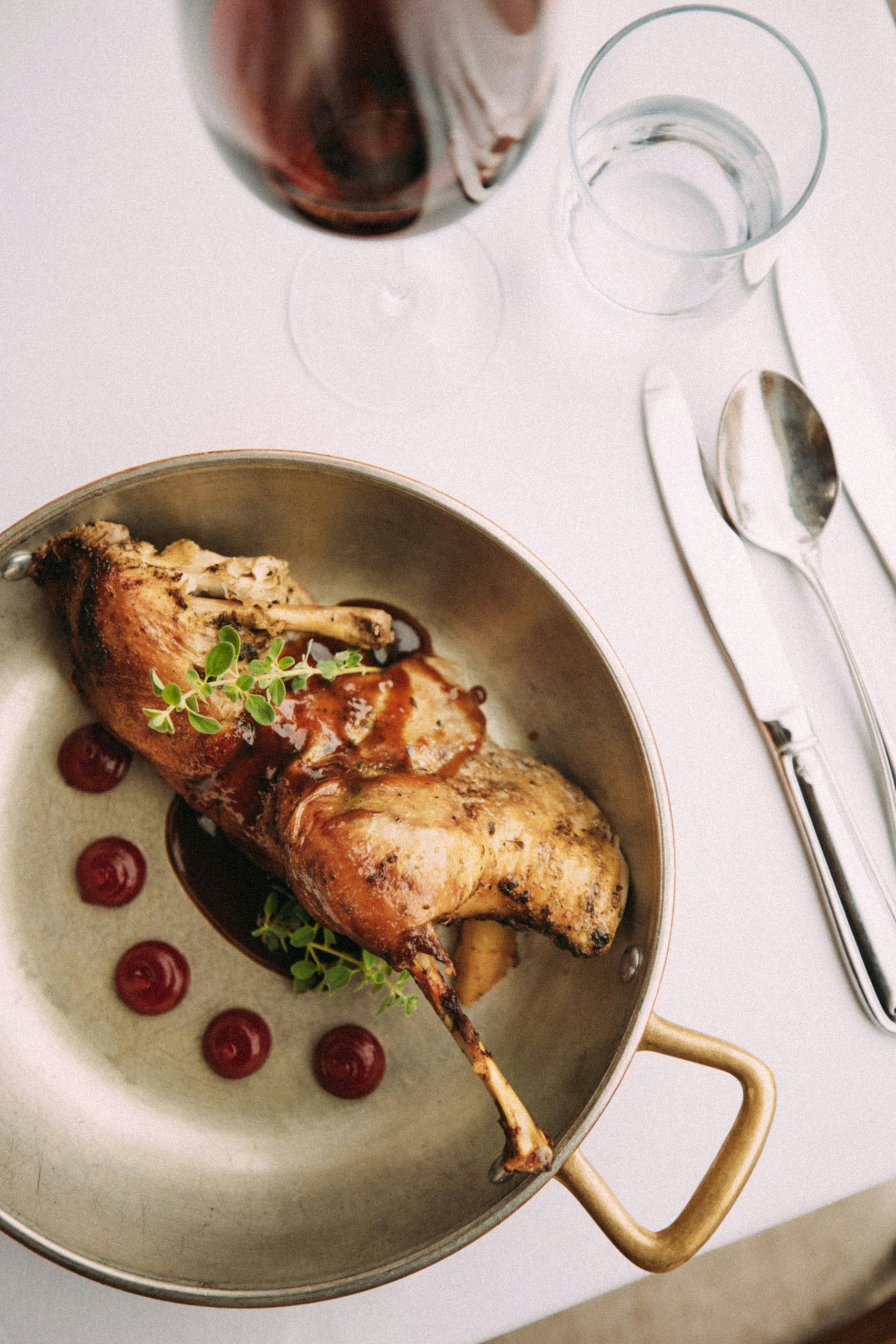 Auf der Speisekarte des Restaurants Wesele: polnische Gans.