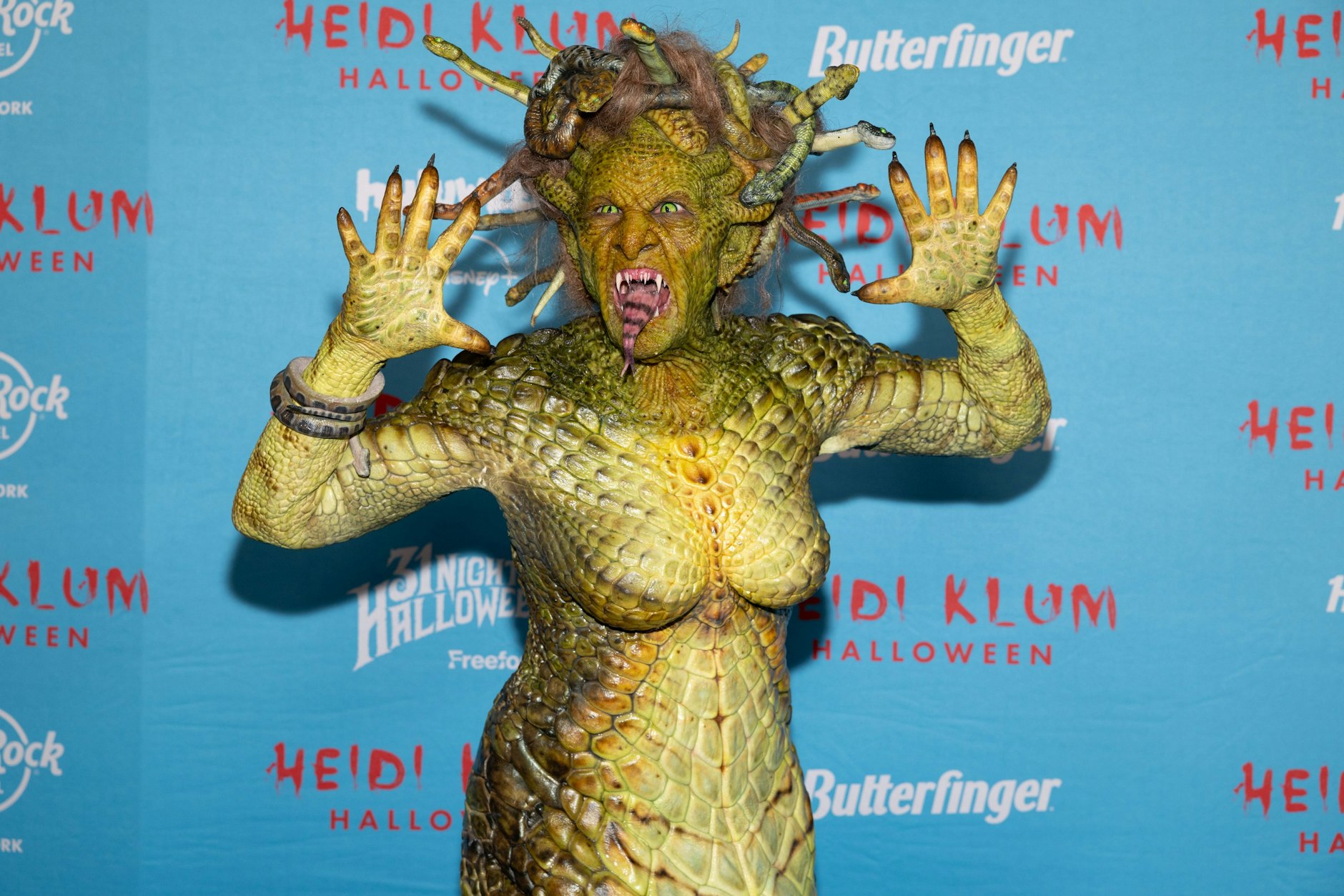 01.11.2025, USA, New York: Heidi Klum besucht die 24. jährliche Halloween-Party von Heidi Klum im Hard Rock Hotel New York in New York. Foto: CJ Rivera/Invision/AP/dpa +++ dpa-Bildfunk +++