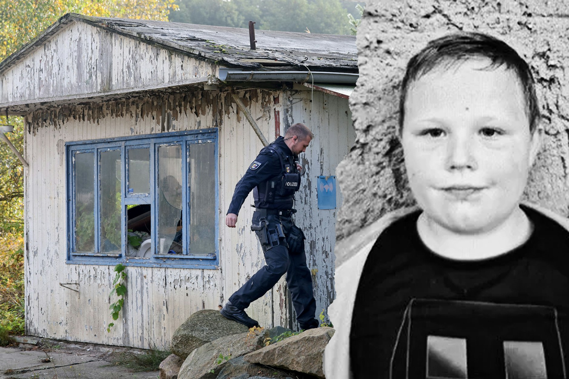 Bei der Suche nach dem acht Jahre alten Fabian aus Güstrow durchkämmte die Polizei auch mehrere Grundstücke. Die Leiche des Jungen wurde nach tagelanger Suche an einem Tümpel entdeckt.