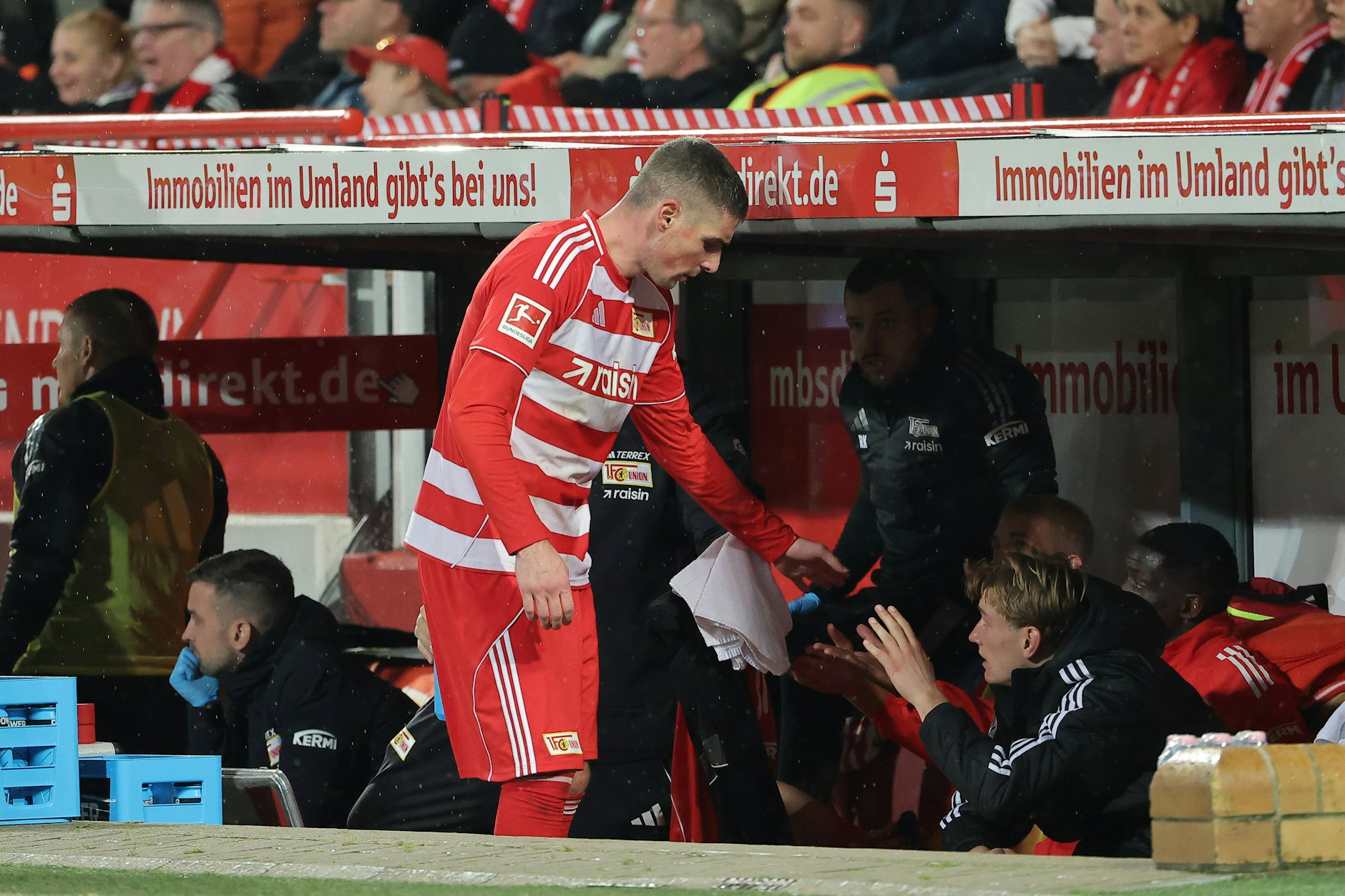 Frust statt Erlösung: Union-Stürmer Andrej Ilic war nach seinem aberkannten Tor und seiner Auswechslung beim 0:0 gegen Freiburg bedient.
