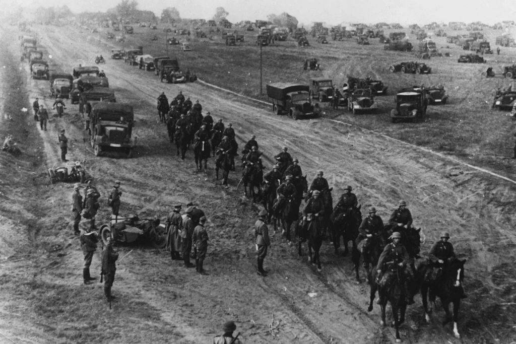 Soldaten der Wehrmacht während des Polenfeldzuges