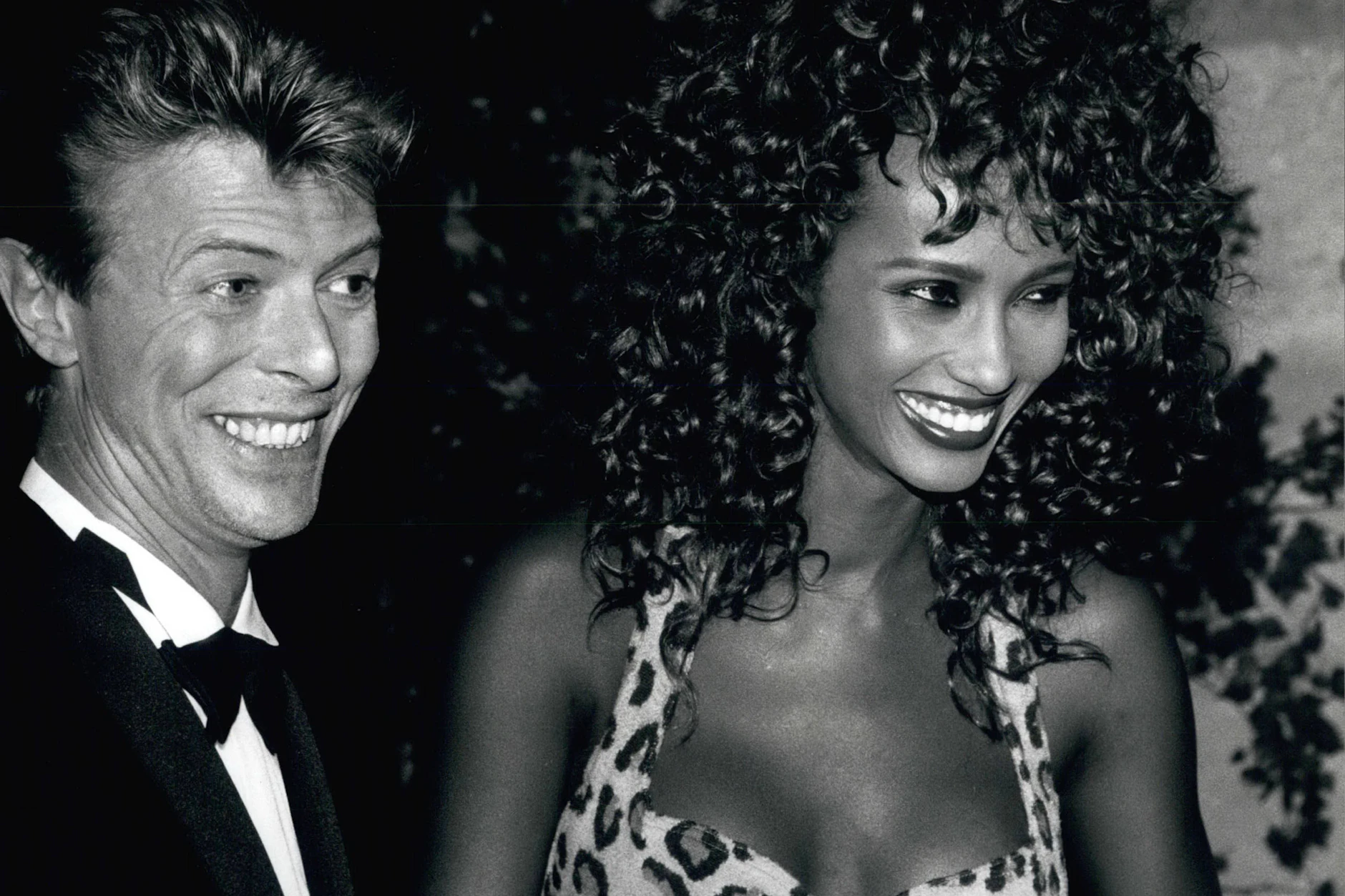 David Bowie mit Iman in Paris, 1991