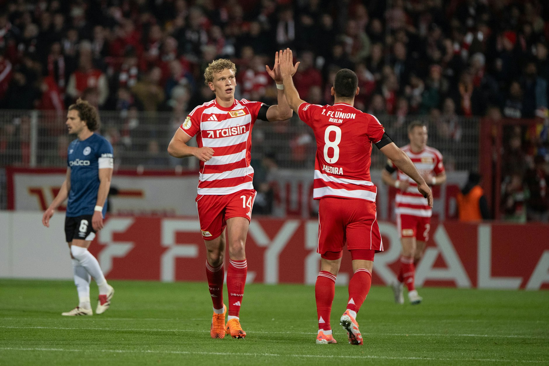 Geht beim 1. FC Union mehr und mehr voran: Leopold Querfeld (21) ist in seinem zweiten Jahr in Köpenick bereits eiserner Abwehrchef.
