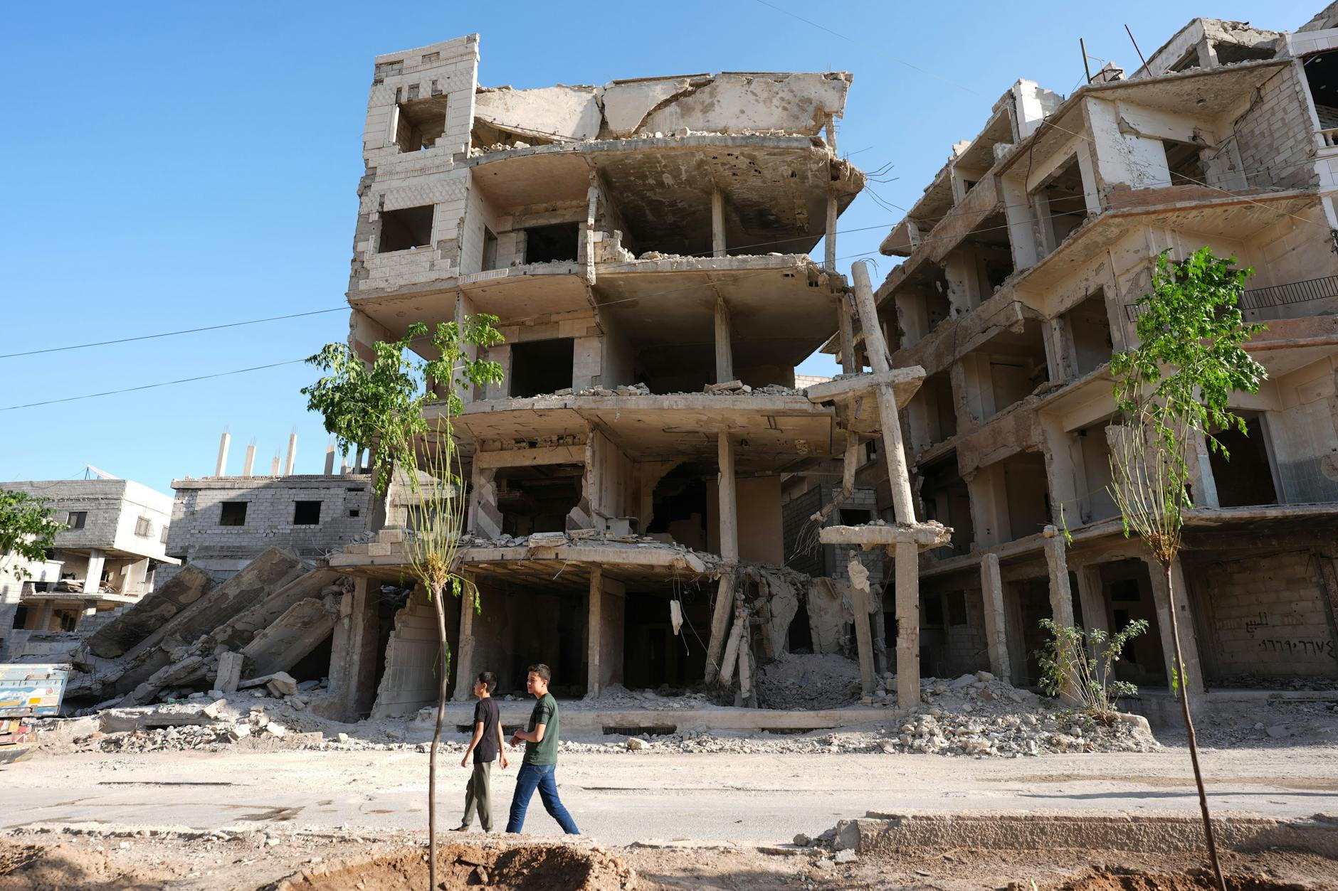 Außenminister Wadephul besuchte die Stadt Harasta in Syrien.