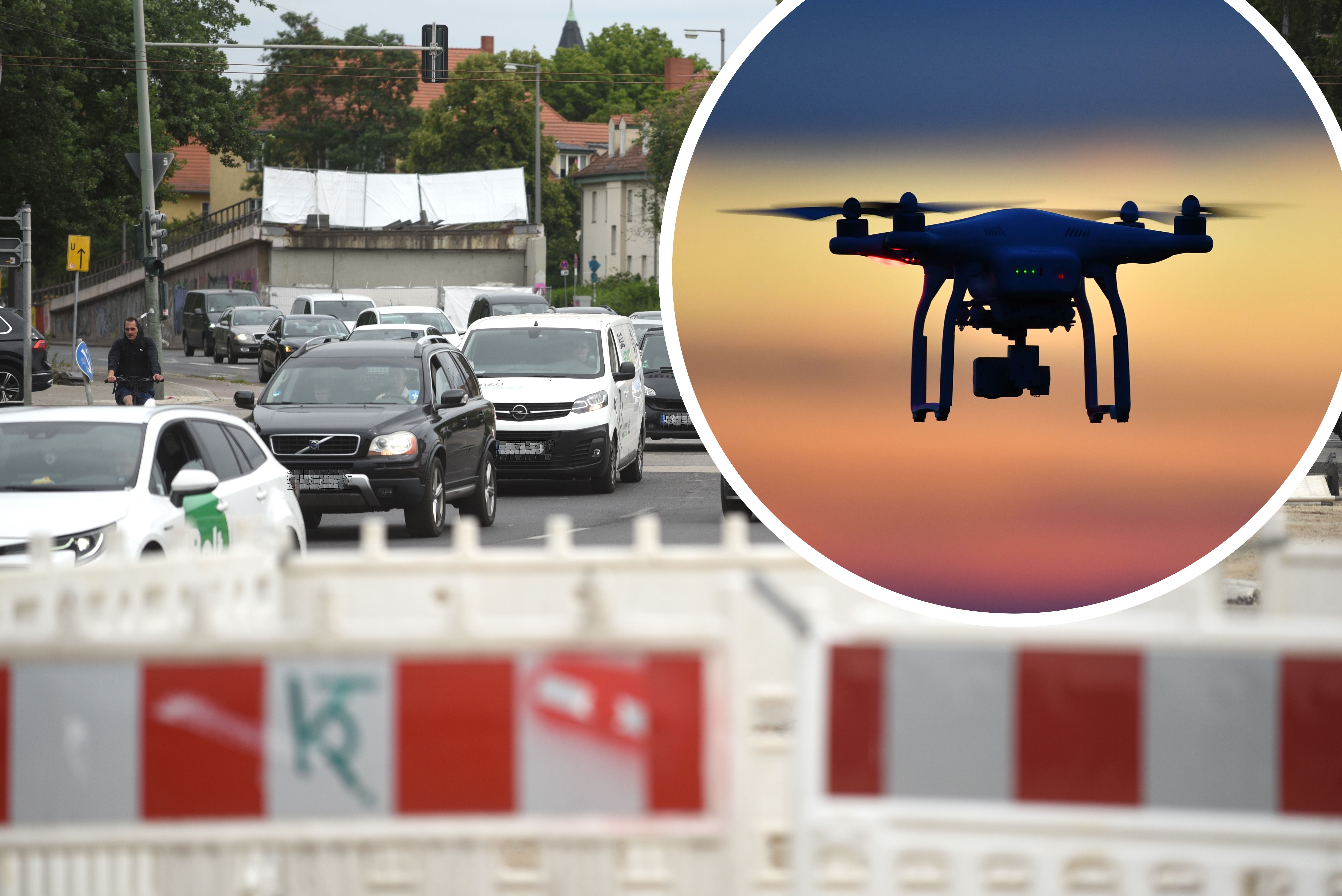 Image - Stau-Gefahr! Wichtige Kreuzungen in Köpenick dicht, weil Drohnen fliegen