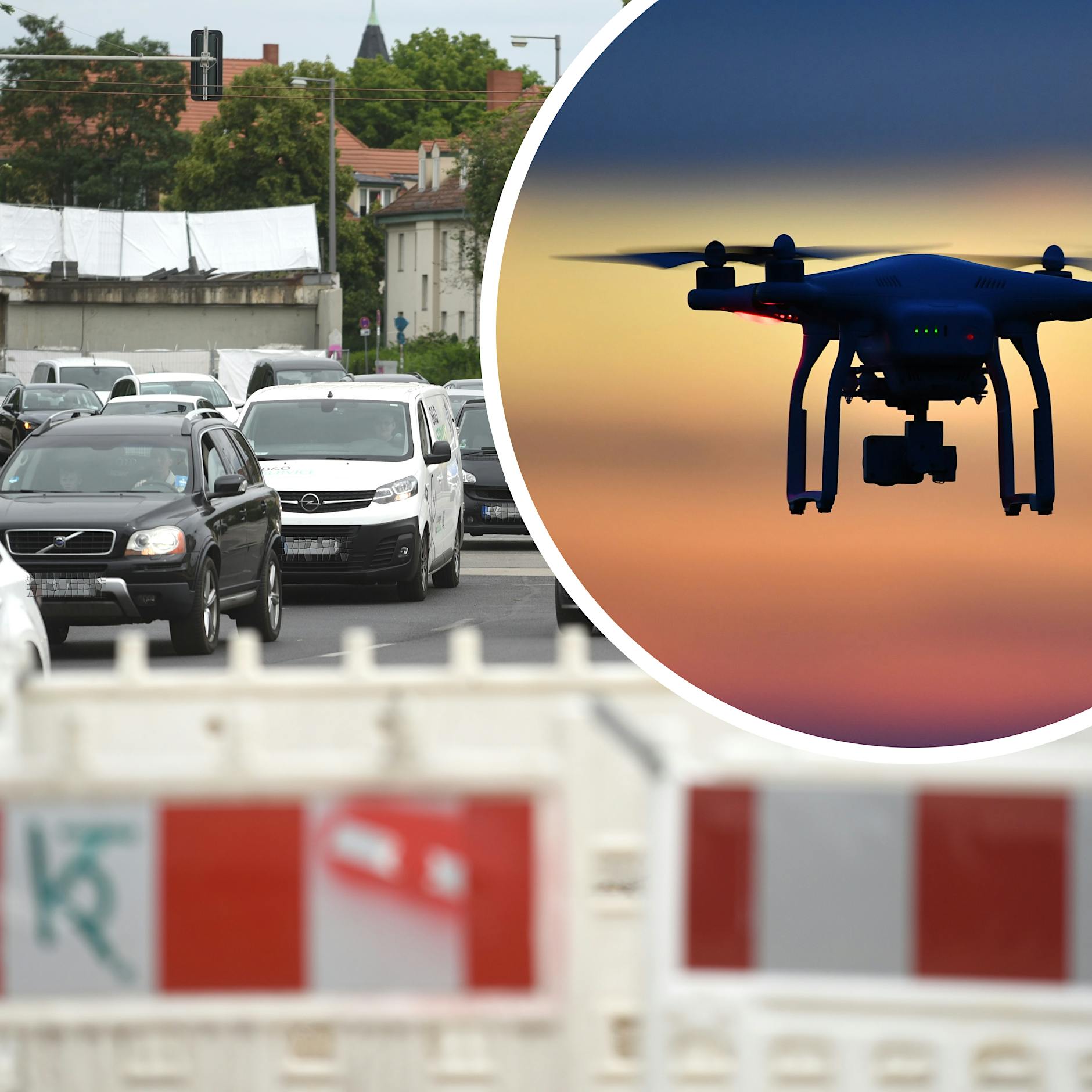 Stau-Gefahr! Wichtige Kreuzungen in Köpenick dicht, weil Drohnen fliegen