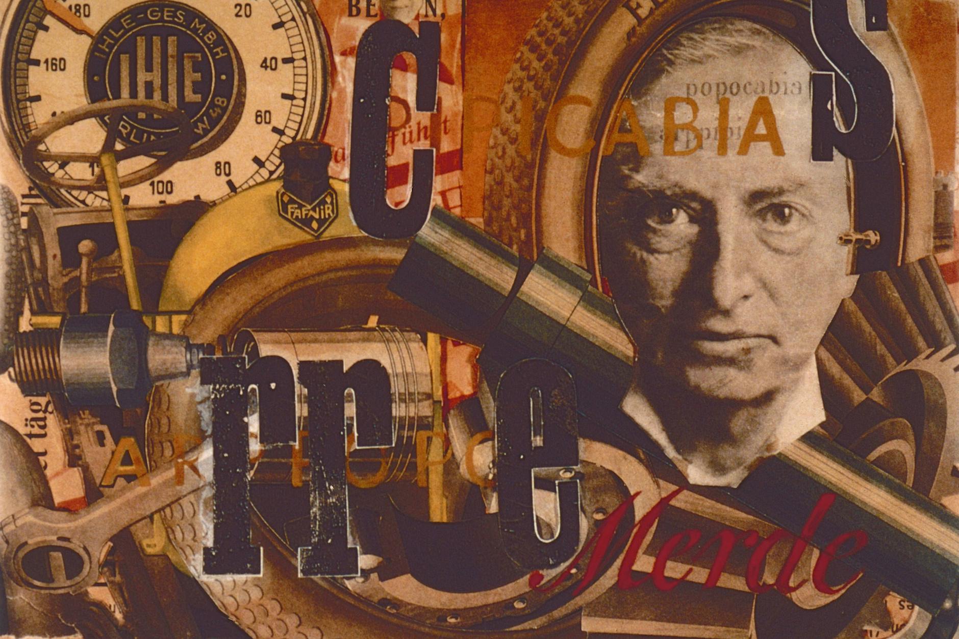 „Elasticum“ (aus dem Zyklus „Dada-Wissenschaft“) von Raoul Hausmann, 1920