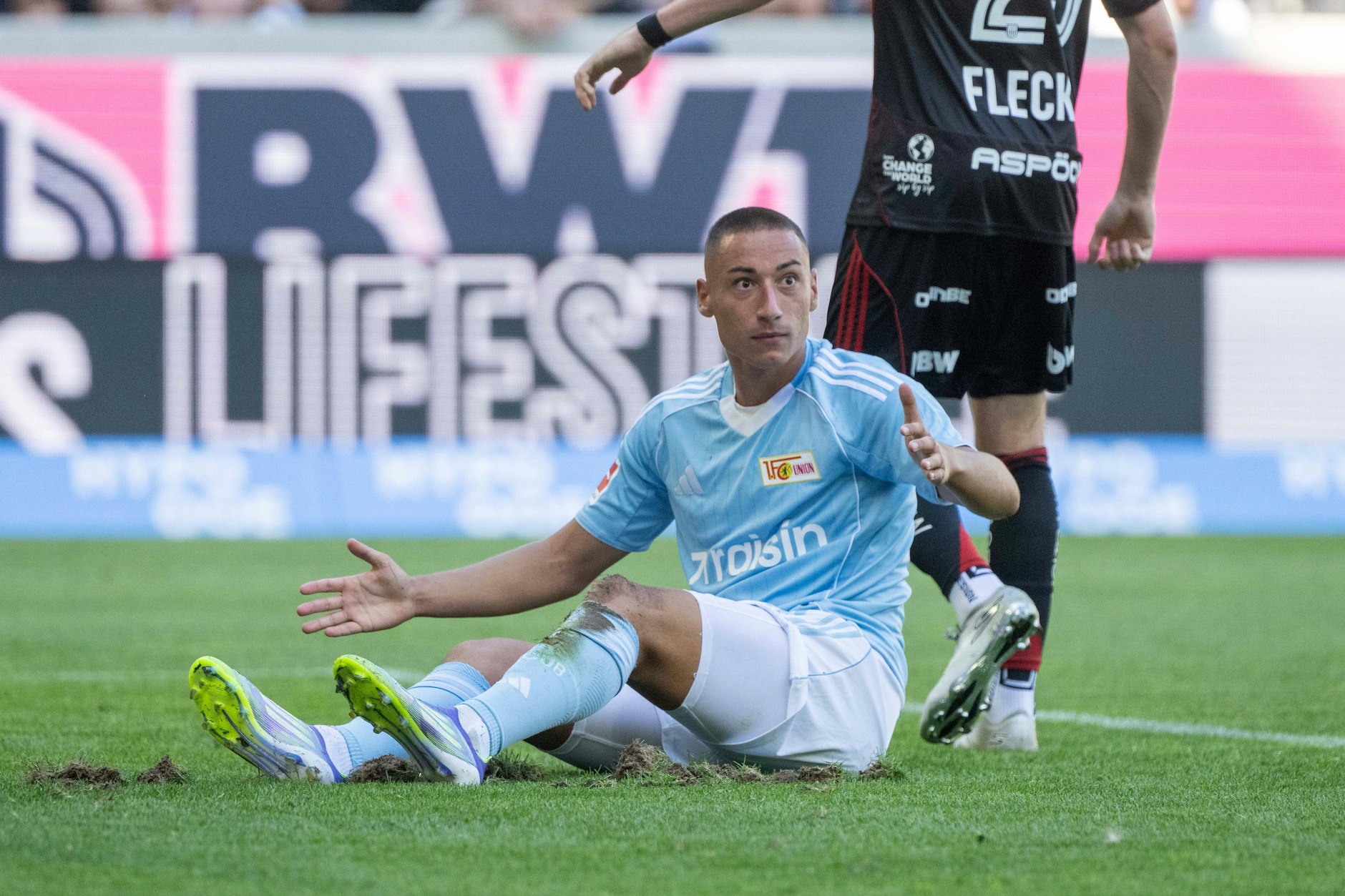 Sinnbildlich: Millionen-Einkauf Marin Ljubicic kommt beim 1. FC Union Berlin nicht auf die Beine.