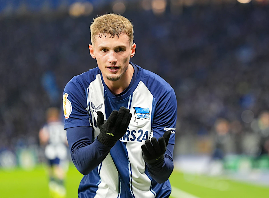 Michael Cuisance schoss in den vergangenen zwei Hertha-Spielen jeweils ein Tor. Trifft der Franzose in Kaiserslautern wieder?